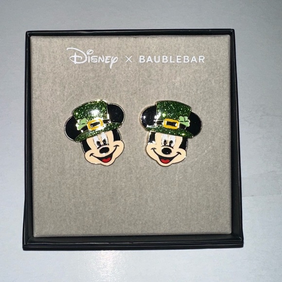 BaubleBar Mickey St. Patrick earrings - Picture 1 of 1